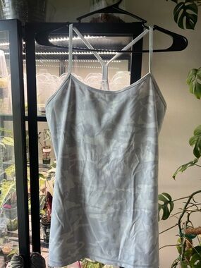 lululemon athletica Light Blue Camouflage Tank Top